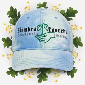 Gorra Tie Dye "Siembra Conciencia, Cosecha Libertad"